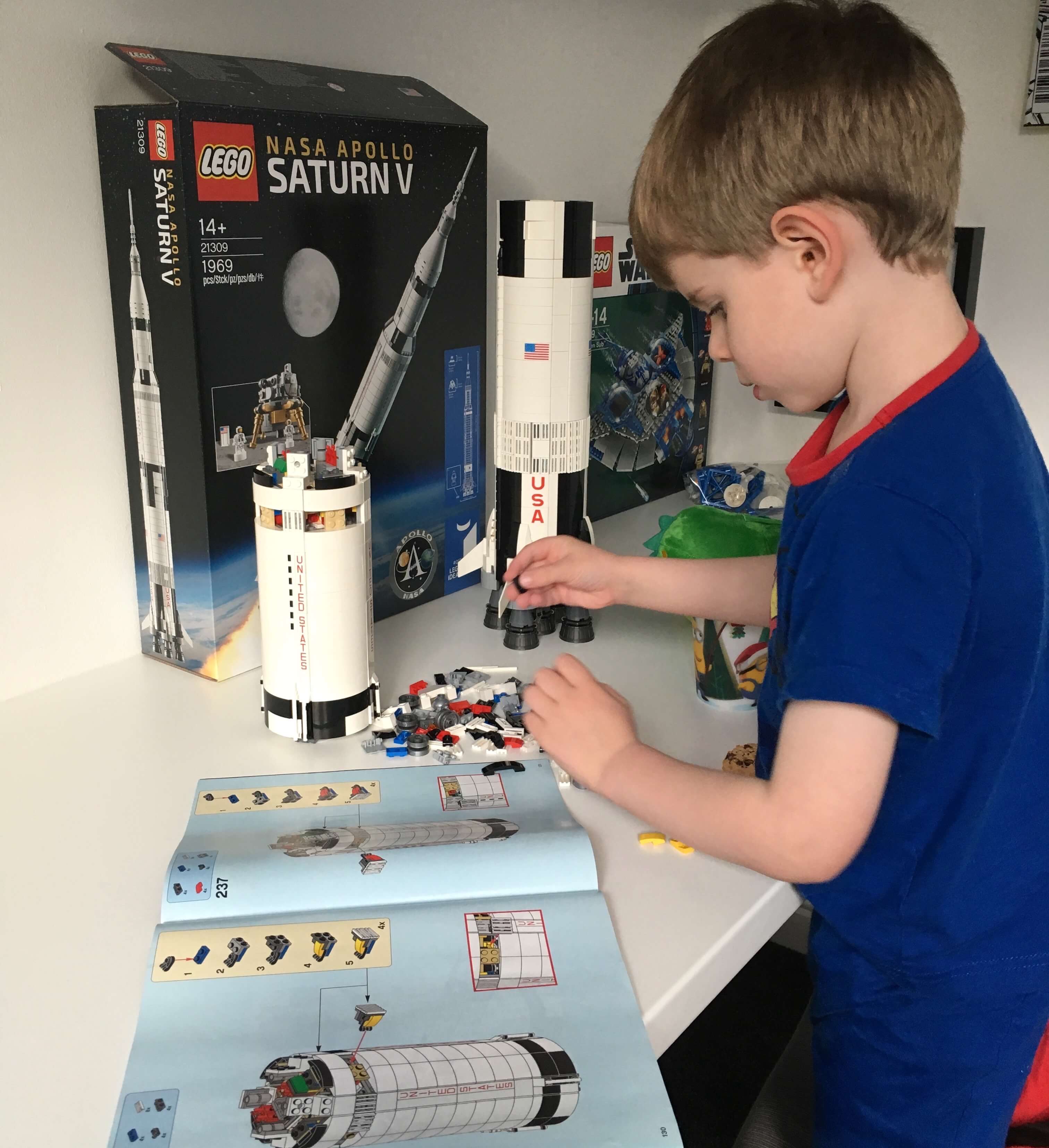Building Lego Saturn V Rocket